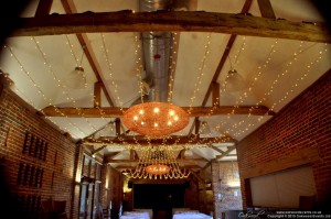 Fairy Light Canopy in the Castle Barn
