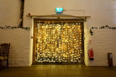 Fairy Light Backdrop Without Curtains
