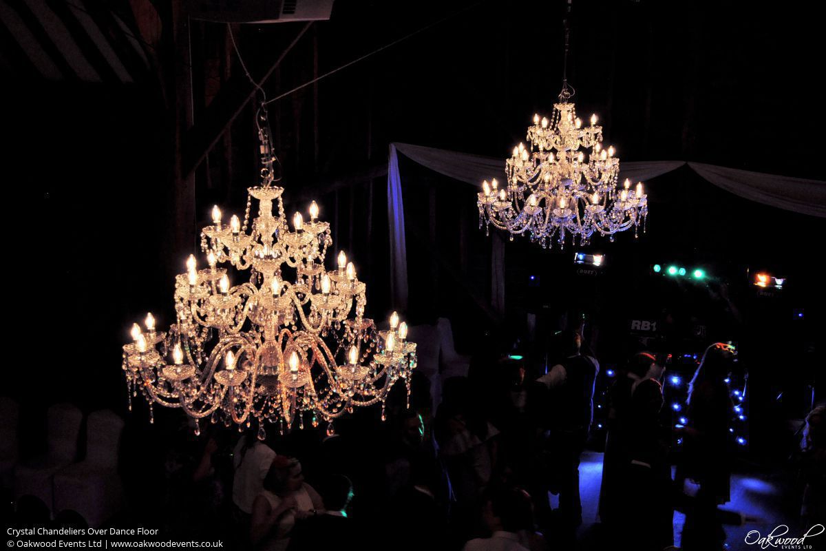 Chandelier Hire Wedding and Event Lighting by Oakwood Events