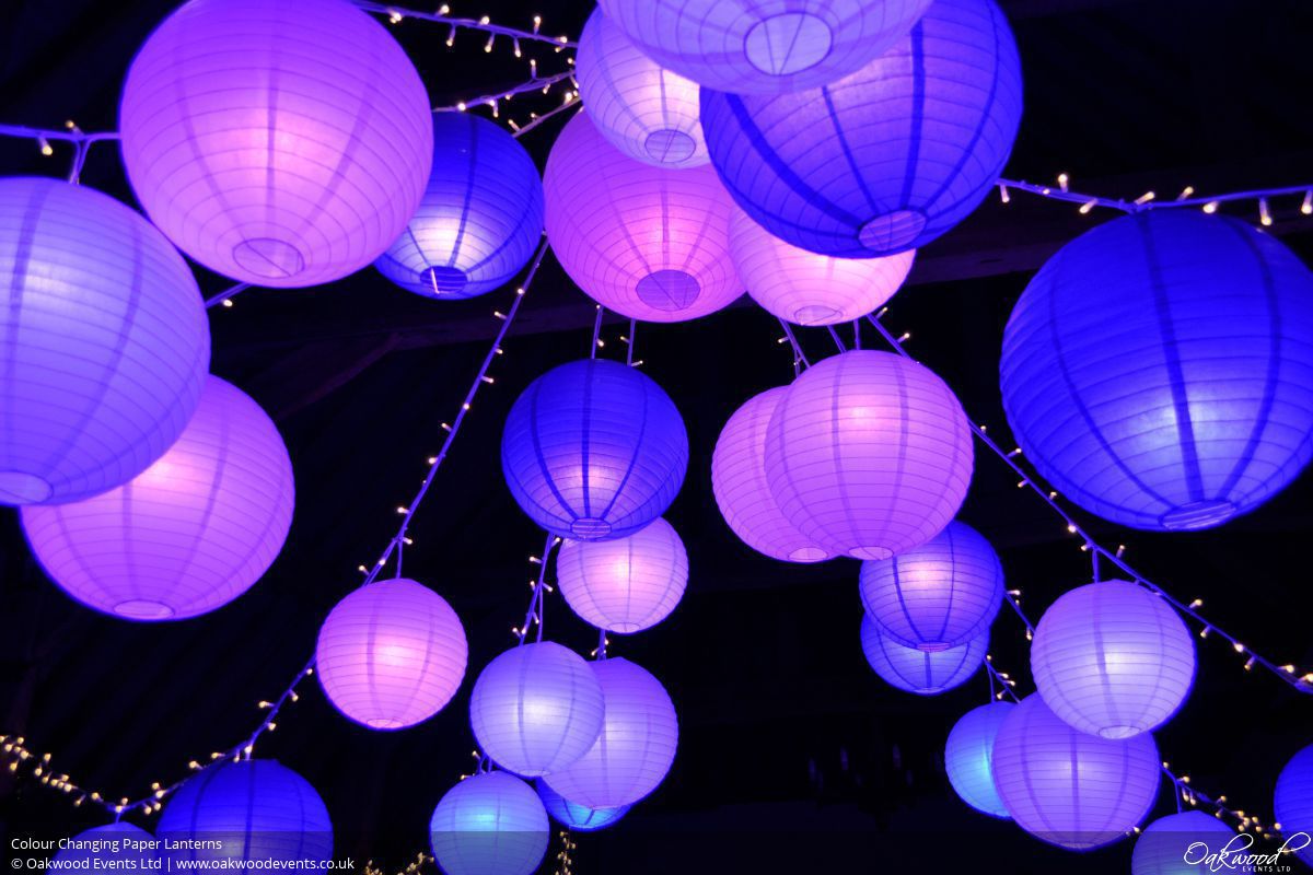 Disco Lanterns Wedding and Event Lighting by Oakwood Events