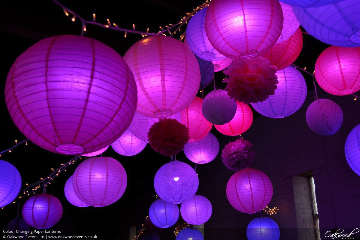 Disco Lanterns Wedding and Event Lighting by Oakwood Events