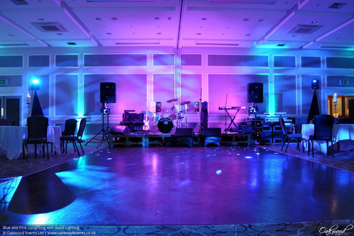 Uplighting Hire Wedding and Event Lighting by Oakwood Events
