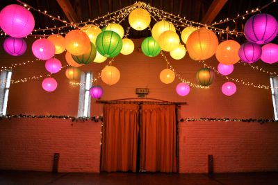 Ufton Court Colour Changing Disco Lanterns