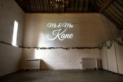 Example Monogram Projection at Ufton Court