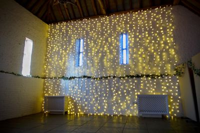 Fairy Light Backdrop at Ufton Court