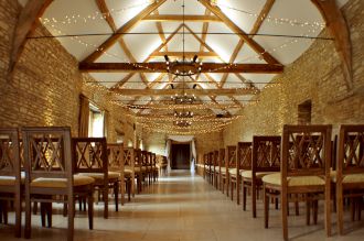 Fairy Light Crossed Strands at Caswell House