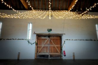Lights above the rear doors / top table area