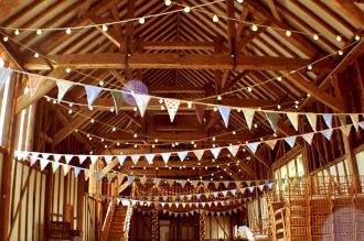 Festoons and Fairy Lights at Bonhams Barn