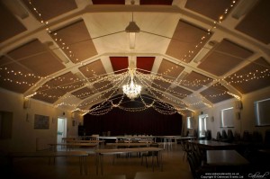 Islip Village Hall Chandelier and Fairy Lights