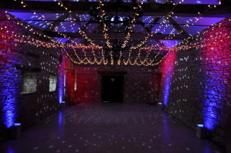 Mirror Ball and Disco Lighting at Caswell House