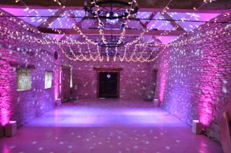 Mirror Ball and Disco Lighting at Caswell House