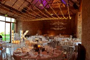 Notley Abbey Fairy Lights and Monogram