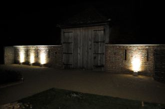 Outdoor Uplighters at Stonehill House