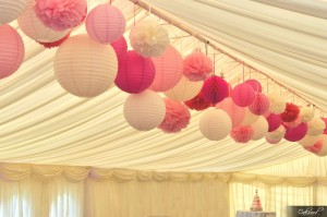 Paper Lanterns and Pom Poms – Perfect in Pink!