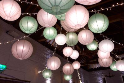 Ufton Court Fairy Light Star and Paper Lanterns Video