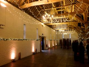 Fairy Light Canopy with Uplighting at Ufton Court