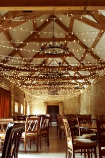Widthways Fairy Light Canopy at Caswell House