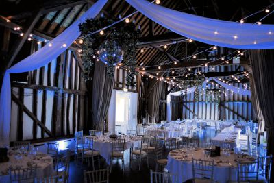 Drapes with Festoons and Uplighting