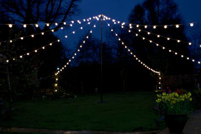 Outdoor Canopy of Festoon Lights