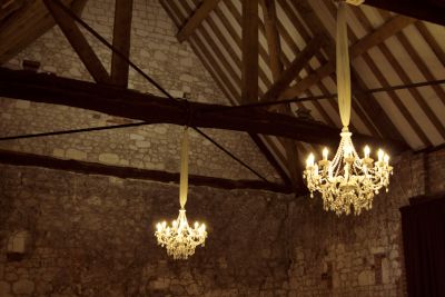 White Vintage Style Chandeliers