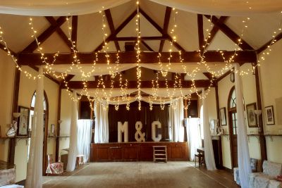 Centre Pinched Fabric Drapes