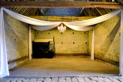Cross Shaped Fabric Drapes