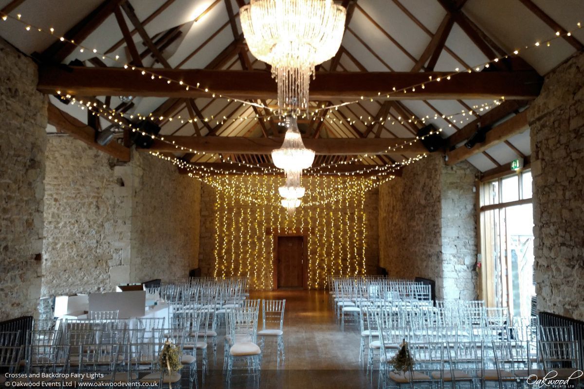 Fairy Lights Hire Oakwood Events Crosses And Backdrop Fairy Lights