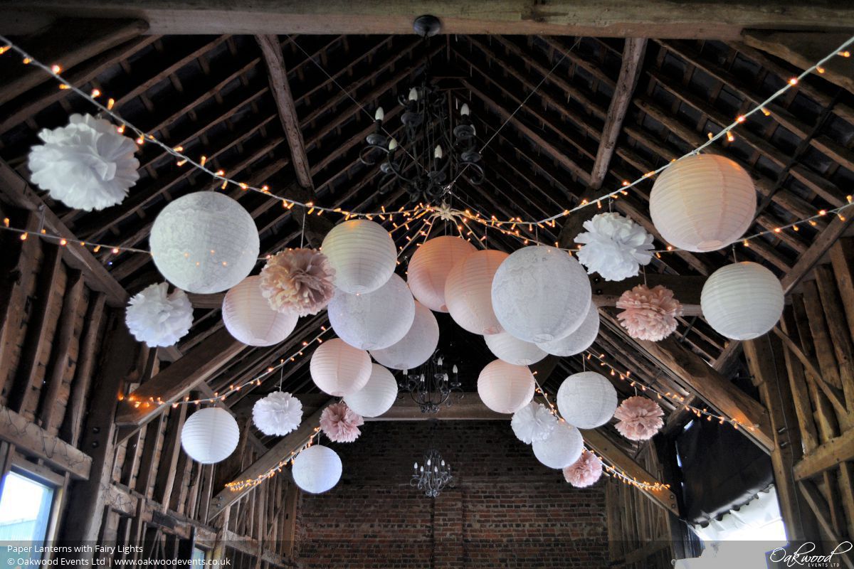paper lantern hire oakwood events