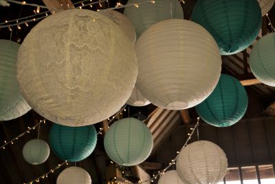 Paper Lanterns with Fairy Lights