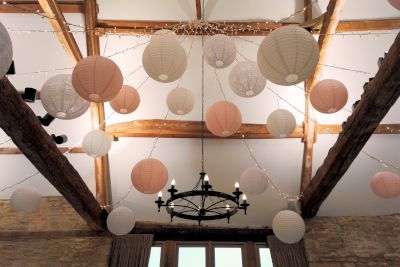 Paper Lanterns in Bar Area