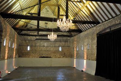Monks Barn Wedding Chandeliers